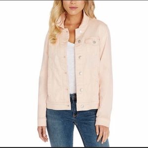 Women’s Light Pink Casual Denim Jacket